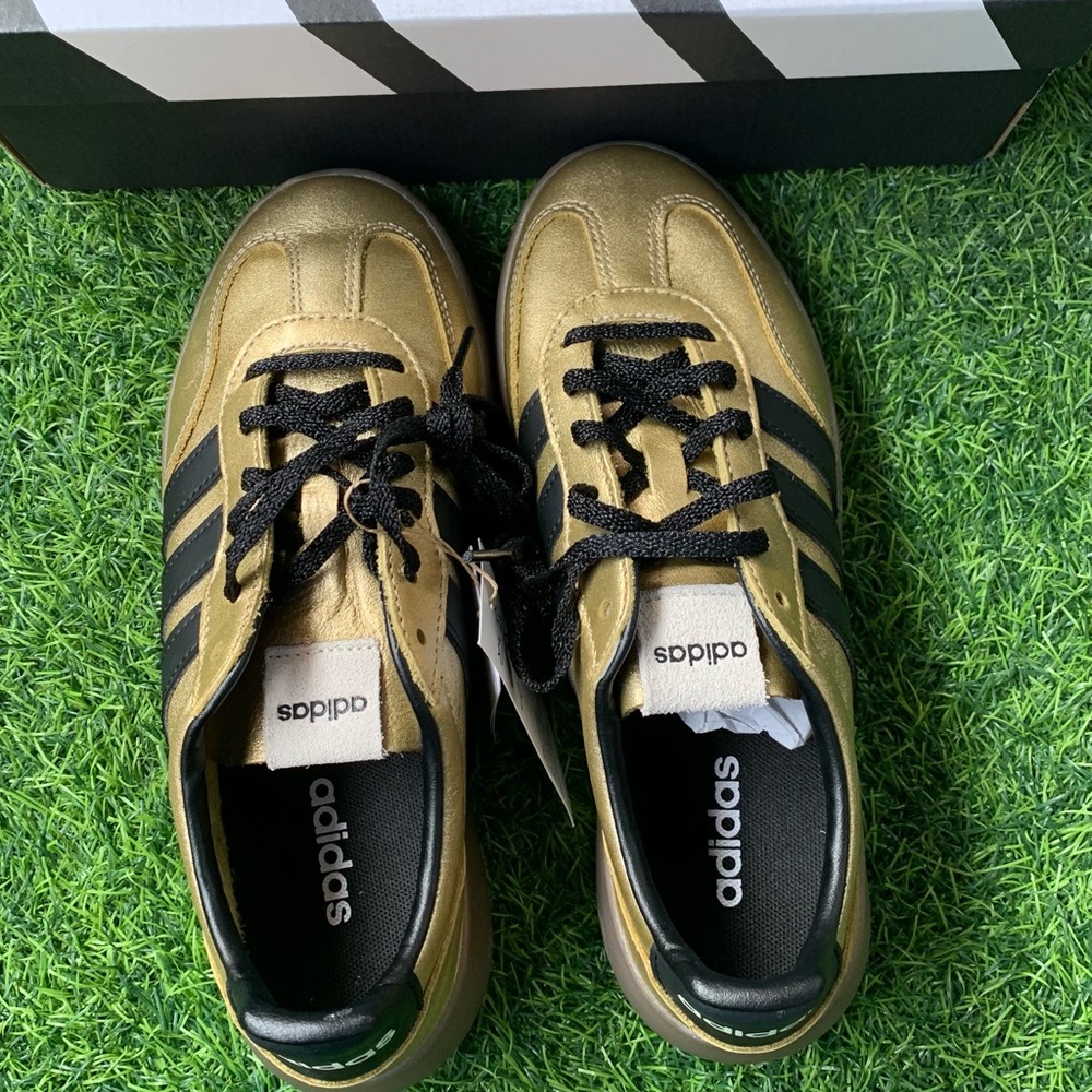 adidas Gold and Black Low-Top Athletic Sneakers - Picture 5 of 5